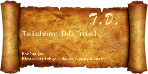 Teichner Dániel névjegykártya